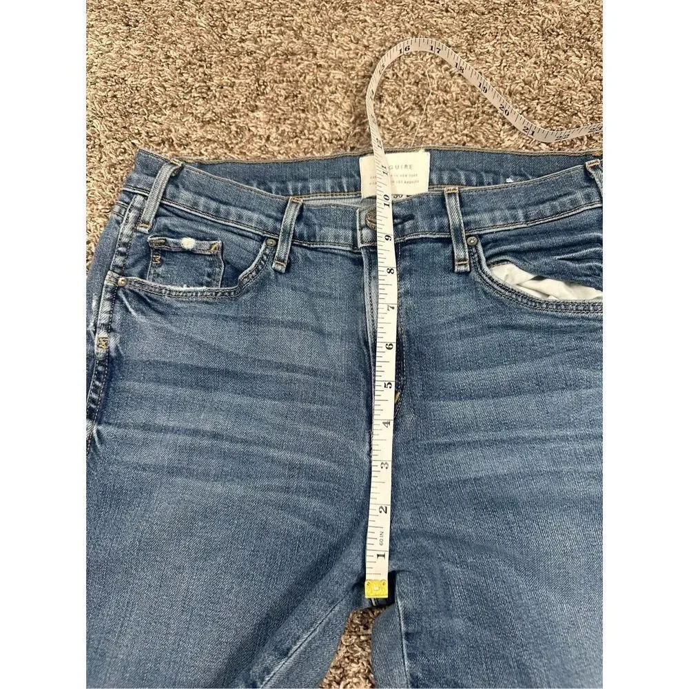 McGuire Denim Lido High Rise Step Hem Jeans Women’s 30 Slim Straight Denim